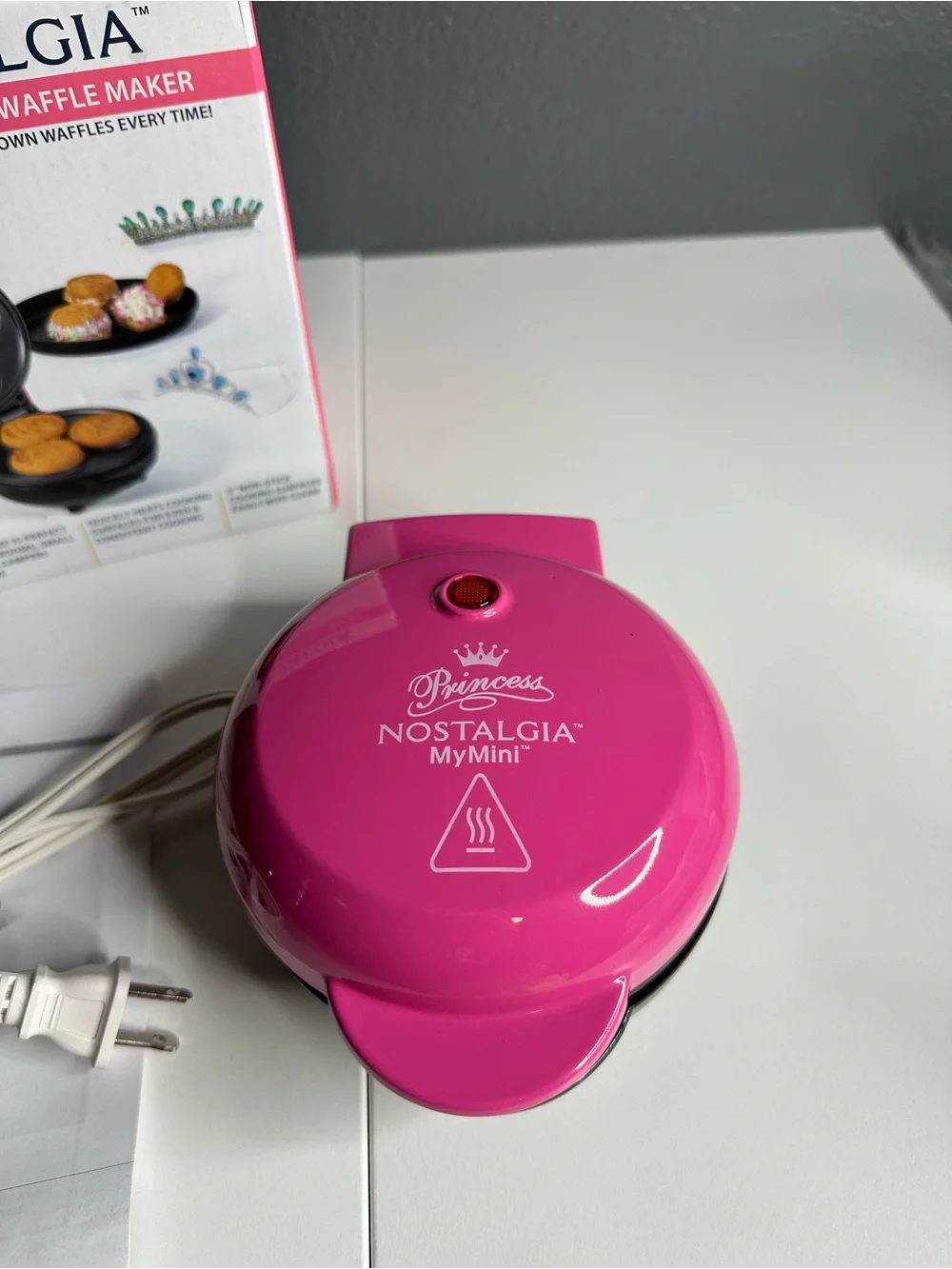 Nostalgia MyMini Princess Waffle Maker - Hot Pink